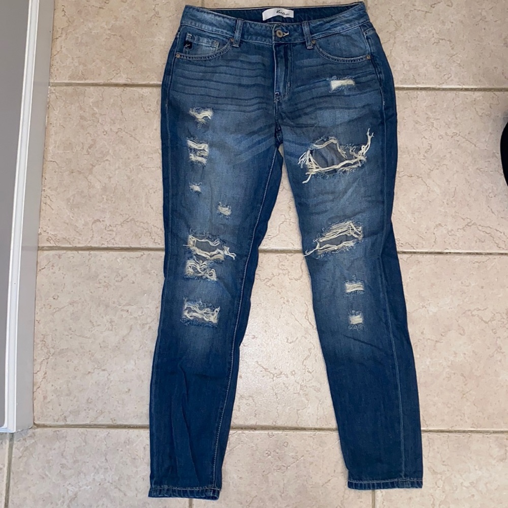 Distressed Medium Wash Jeans Size 3 / W 25 NEVER worn